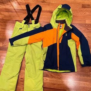 Boys Spyder size 14 ski coat & bib